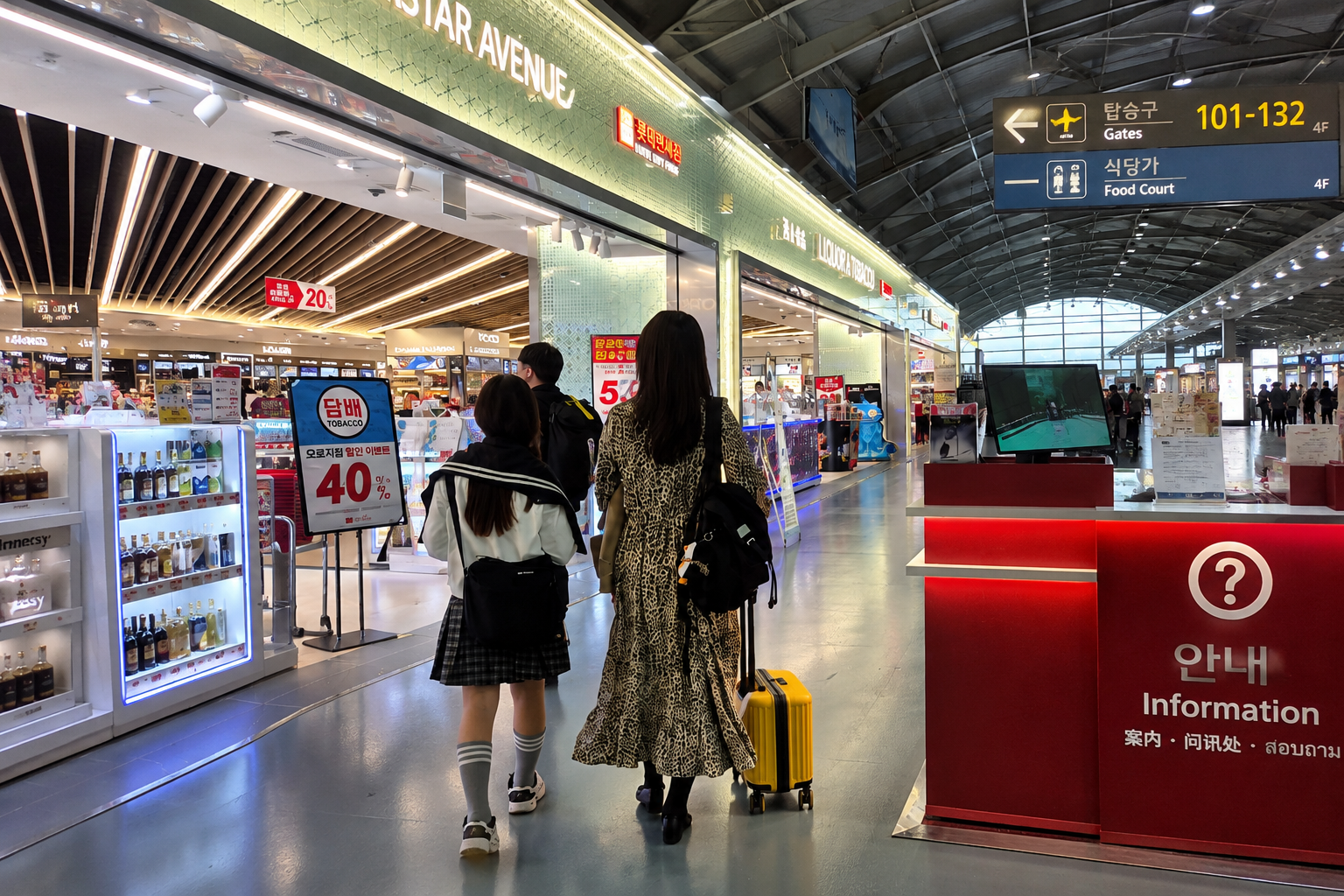 Korea travel preparation at Incheon International Airport