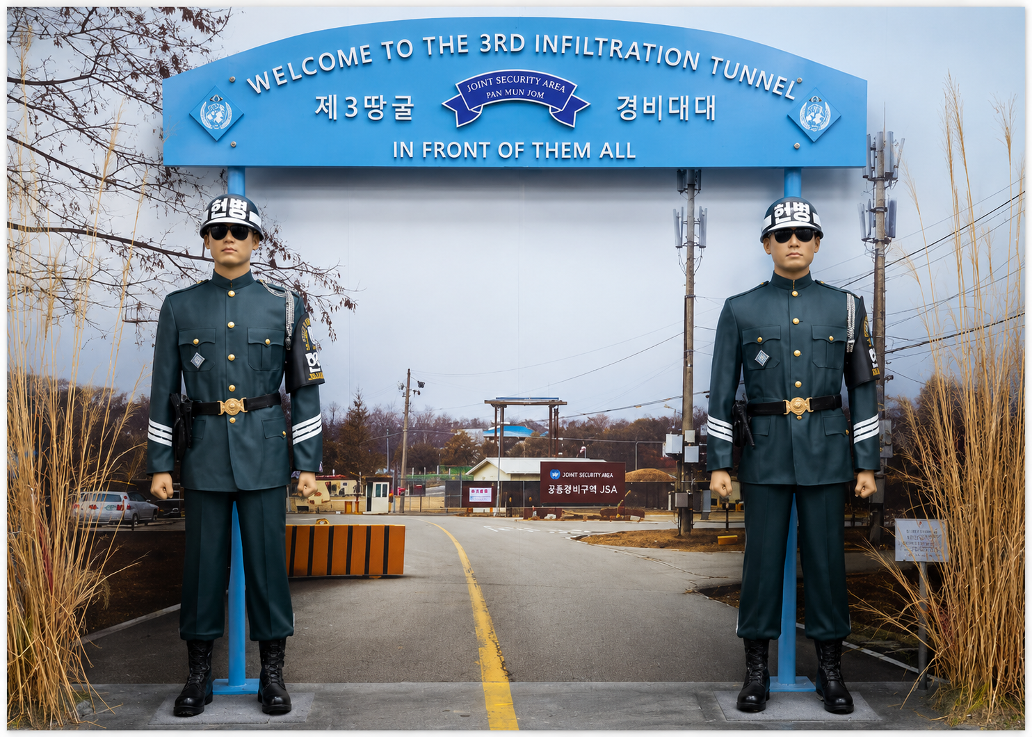 Third Tunnel entrance display on a DMZ tour in Korea