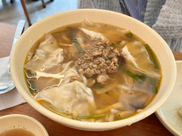 Kalguksu with dumplings at Myeongdong Kyoja in Seoul